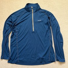 RAB Interval LS 1/4 Zip Tee - Colour Teal Blue - Size XL