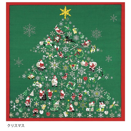 Furoshiki santa december - furoshiki,