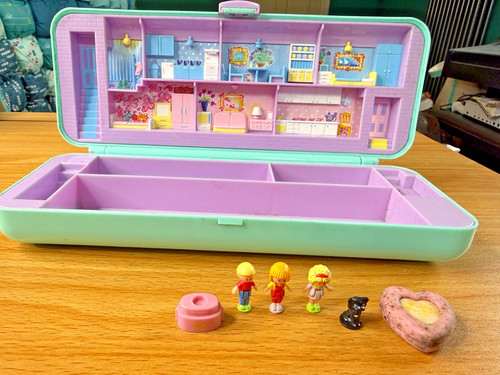 Polly pocket pencil case green - pocket,
