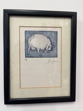 Artist Proof Signed Pig Print