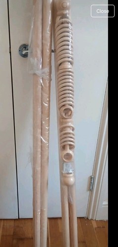 Brand new wooden curtain pole - wooden,