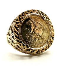9ct Gold George Dragon Ring