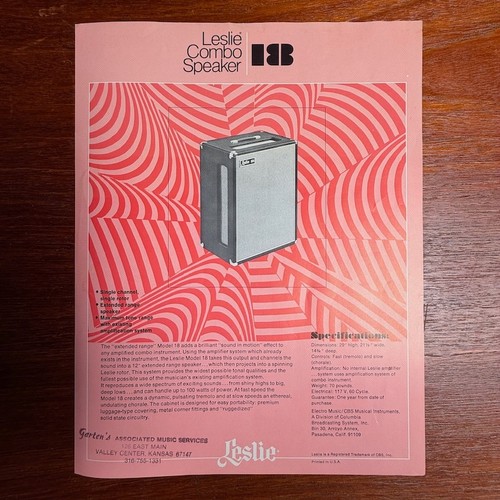 Vintage leslie combo speaker - leslie,