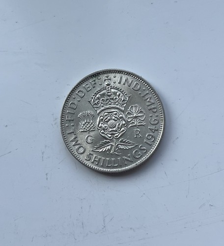 1946 two shillings - uk, florin