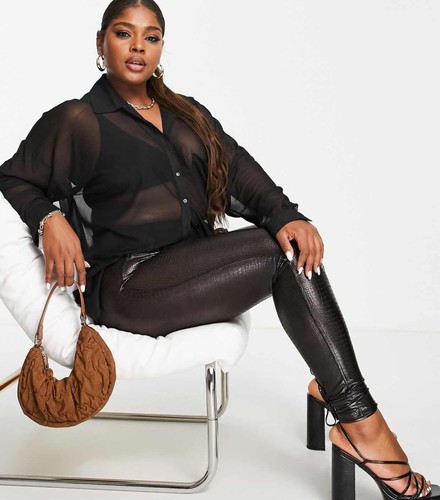 Spanx brown black - brown/black, leather