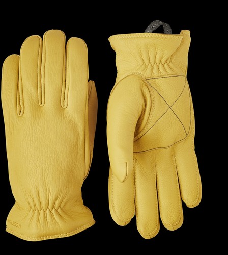 Hestra eirik yellow leather - yellow,