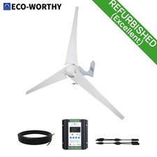400W Hybrid Wind Turbine Generator & Bifacial Solar Panel Kit Off-Grid