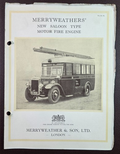 1931 merryweather saloon type - 1931,