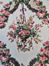 Vintage Floral Material Cotton