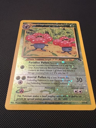 Pokémon vileplume holo card - vileplume,
