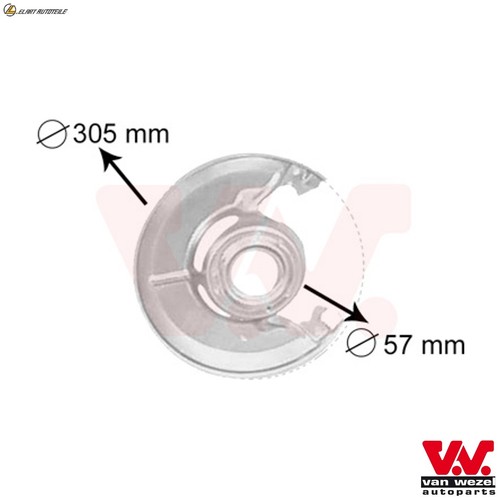 Splash plate brake disc - plate,