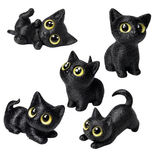 Bagubdr 5pcs cat ornaments - 5pcs,