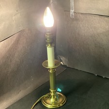 Vintage Brass Column Candle