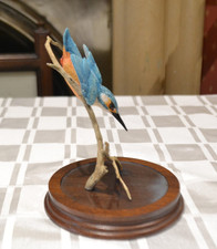 BORDER FINE ARTS “KINGFISHER” FIGURINE BIRD ON TWIG