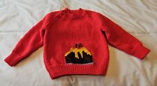 Hand Knitted Brand New Red Christmas Pudding Jumper 