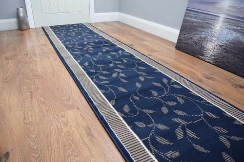 Navy hallway runner door mat - navy,