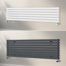 Horizontal Designer Radiator Oval Column Central Heating Double Panel Rads