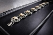 Vintage Silver Tone Marcasite