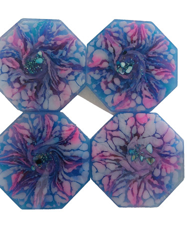 Handmade resin coasters - , in