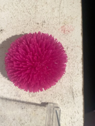 Rubber bristly squishy - squishy, sensory
