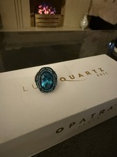 Men's Turkish Aquamarine Ring 925 Silver