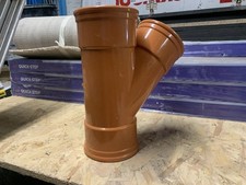 Underground  drain 110mm 45' triple socket junction 