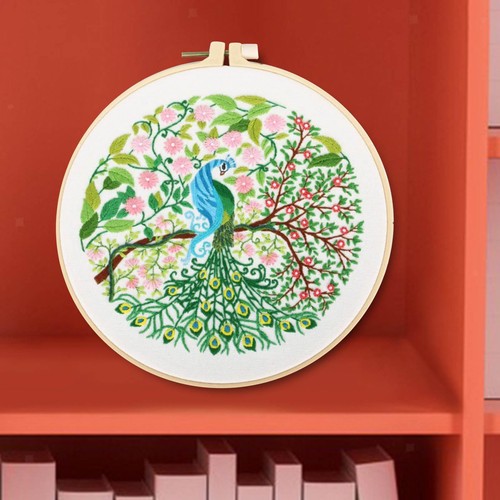 Floral cross stitch kit - cross,
