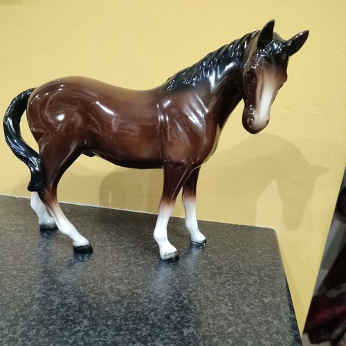 Pottery horse figurine - pottery,