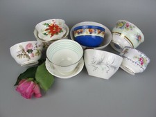 Sugar Bowls x 10. Bone china /
