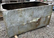 large galvanised water tank