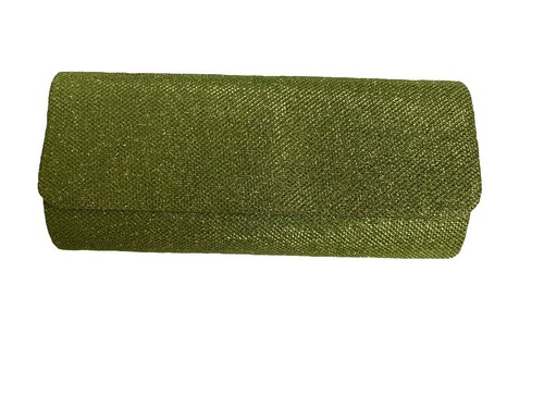 Bright green clutch bag - green,
