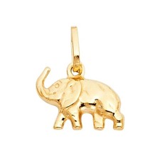 Gold 14K Yellow Gold Elephant
