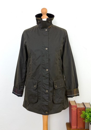 Barbour olive wax jacket size - olive,