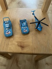 Disney Pixar Cars Diecast Dinoco Bundle: 2 x cars + 1 helicopter