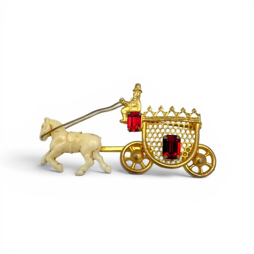 Vintage gold tone horse - vintage,
