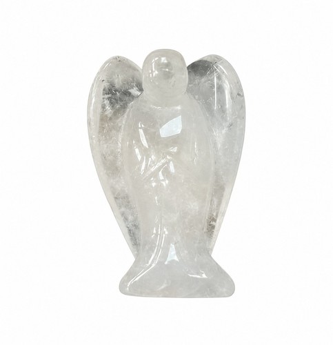 Angel clear quartz carving - angel,