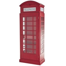 Deco 79 Red Wooden Telephone