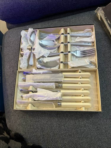 Vintage box cutlery set - ,