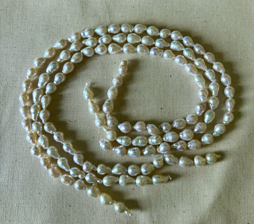 Strands white teardrop - strands,