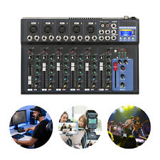 Bluetooth Audio Mixer USB DJ Sound Mixing Console 7-Channel Bands Mixing Boards
