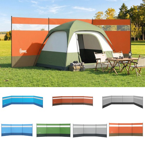 Camping windbreaks with - with, clear