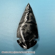 Obsidian Black Arrowhead