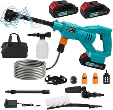 Cordless Pressure Washer Portable with 21V Batteries, max 60 bar High Power Wash