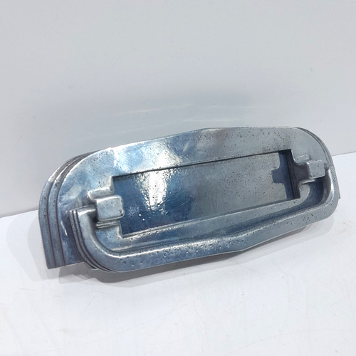 Art deco chrome letterbox - chrome,