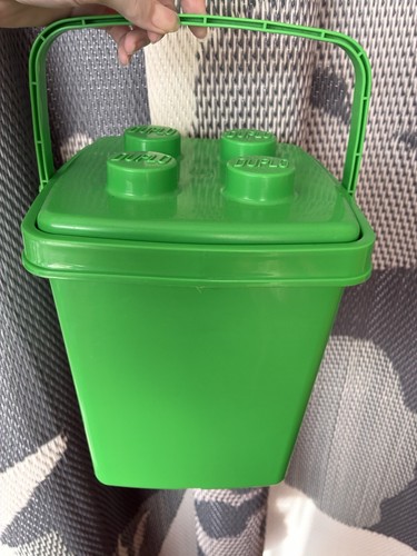Lego green bucket storage - lego,