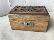 Vintage Wooden Money Box 