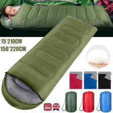 4 Season Single Sleeping Bag Waterproof Outdoor Camping Hiking Envelope Zip Bags