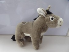 Uni-Toys Grey Donkey Soft Plush Toy