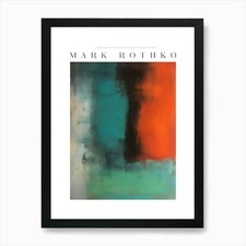 Mark Rothko 5 Art Print Framed