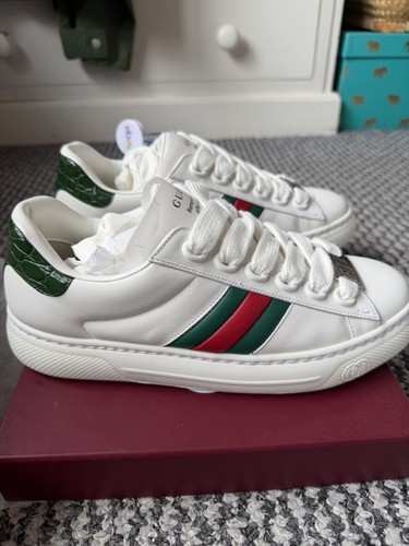 Gucci ace trainers white - gucci,